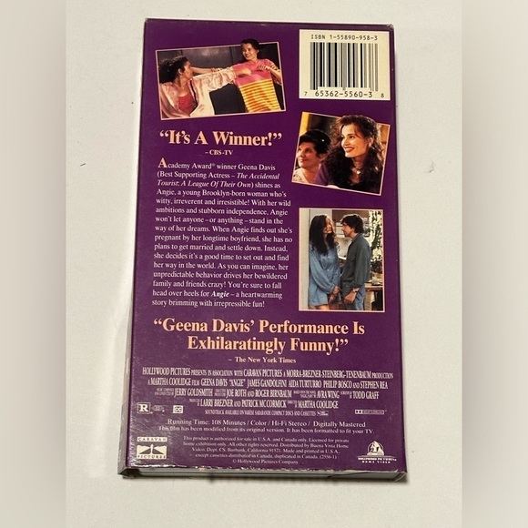 Angie VHS Movie - Picture 3 of 3